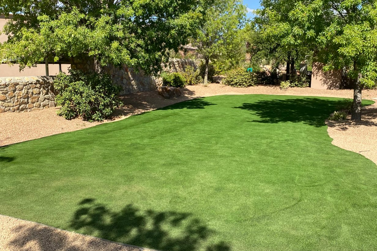 New construction artificial turf install in Santa Teresa, NM