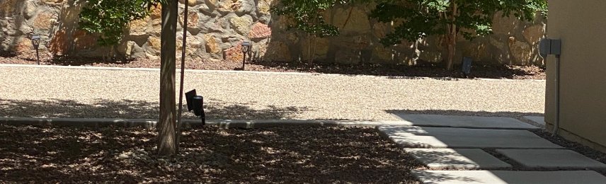 Brainard's Greenscapes concrete driveway installation in Las Cruces