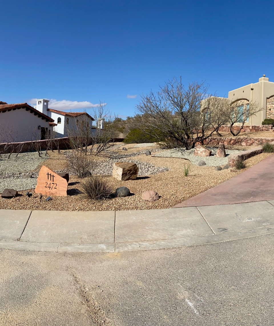 Concrete driveway installation by Brainard's Greenscapes in Las Cruces