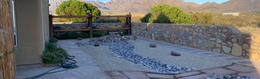 Brainard's Greenscapes patio installation in Las Cruces