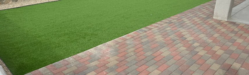 Brainard's Greenscapes paver installation in Las Cruces