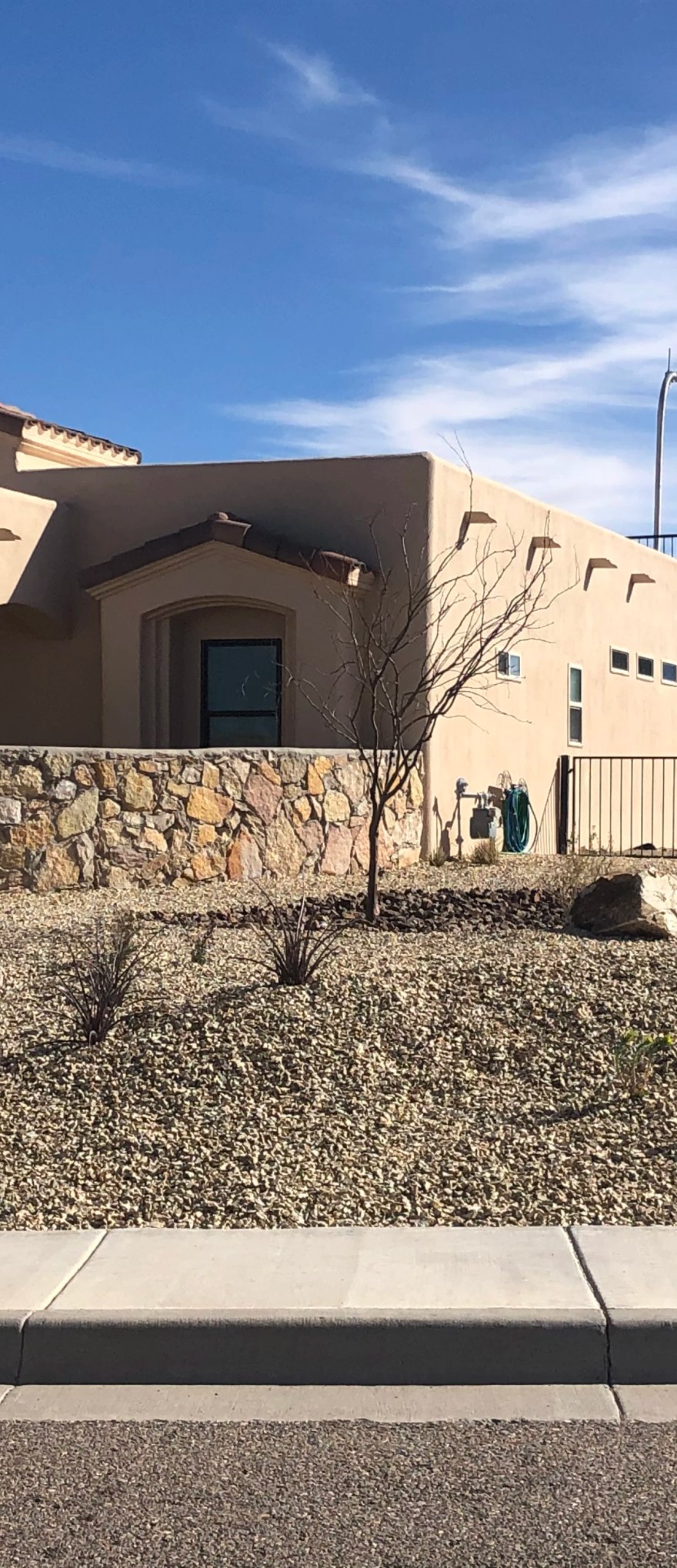 Custom desert planting and gardening installation by Brainard's Greenscapes in Las Cruces, NM