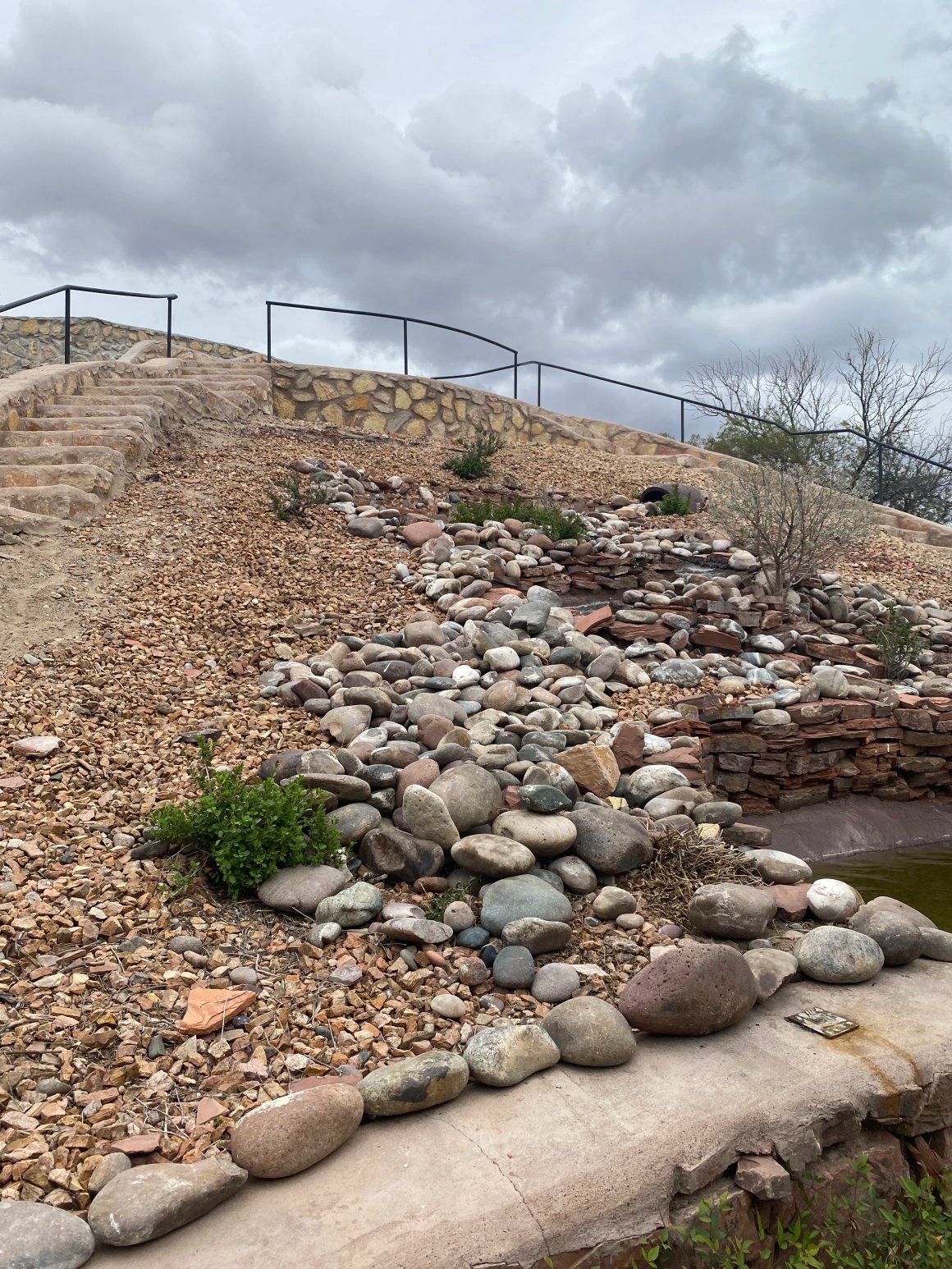 Drought-tolerant landscape project in the Organ, NM area