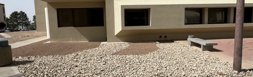 Brainard's Greenscapes drip-irrigated xeriscape in Las Cruces