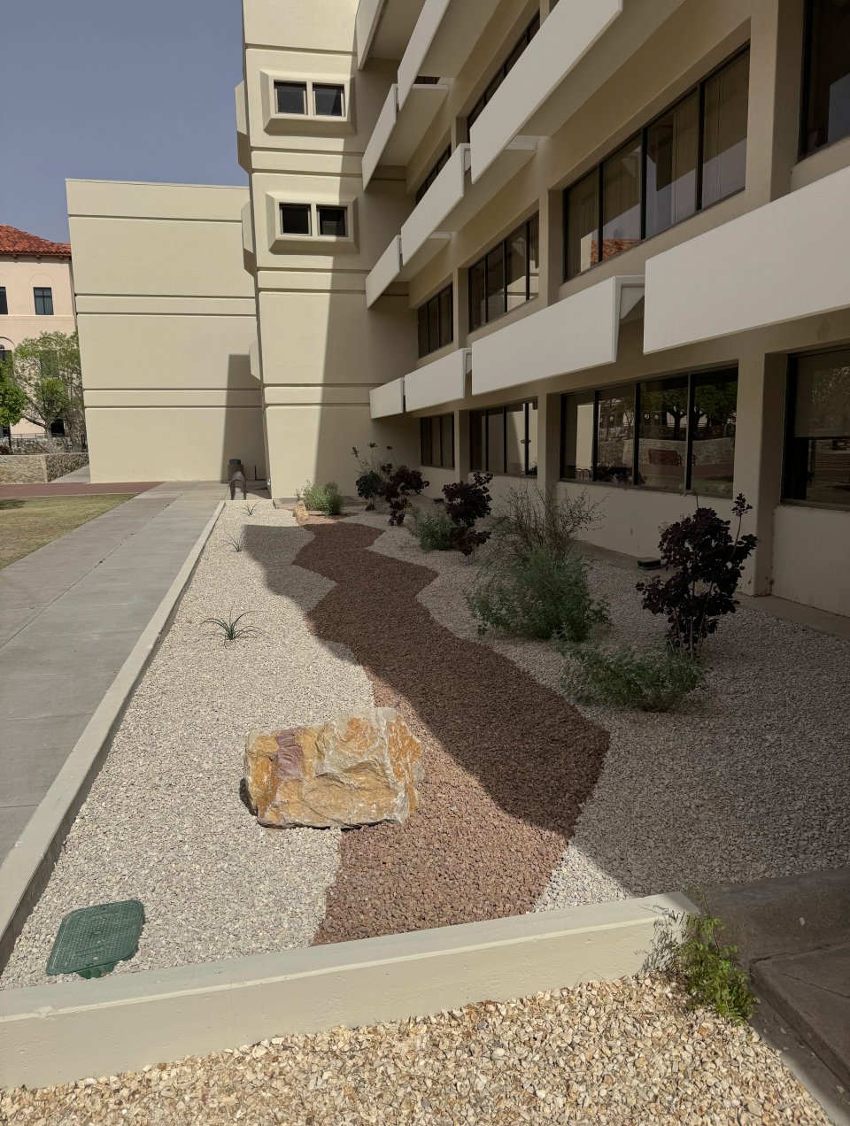 Native and drought-tolerant xeriscape installation by Brainard's Greenscapes in Las Cruces