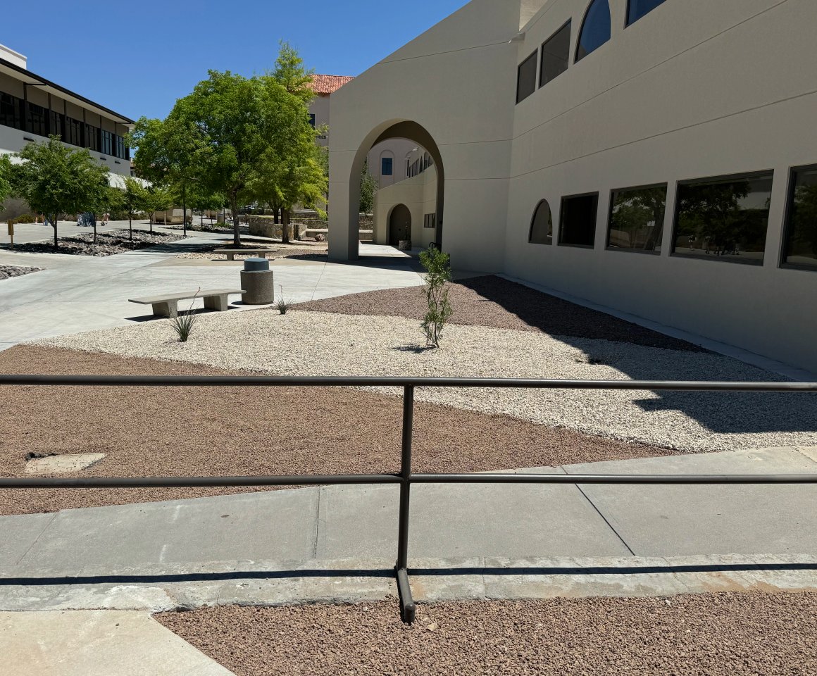 Drought-tolerant landscape project near Dripping Springs, NM