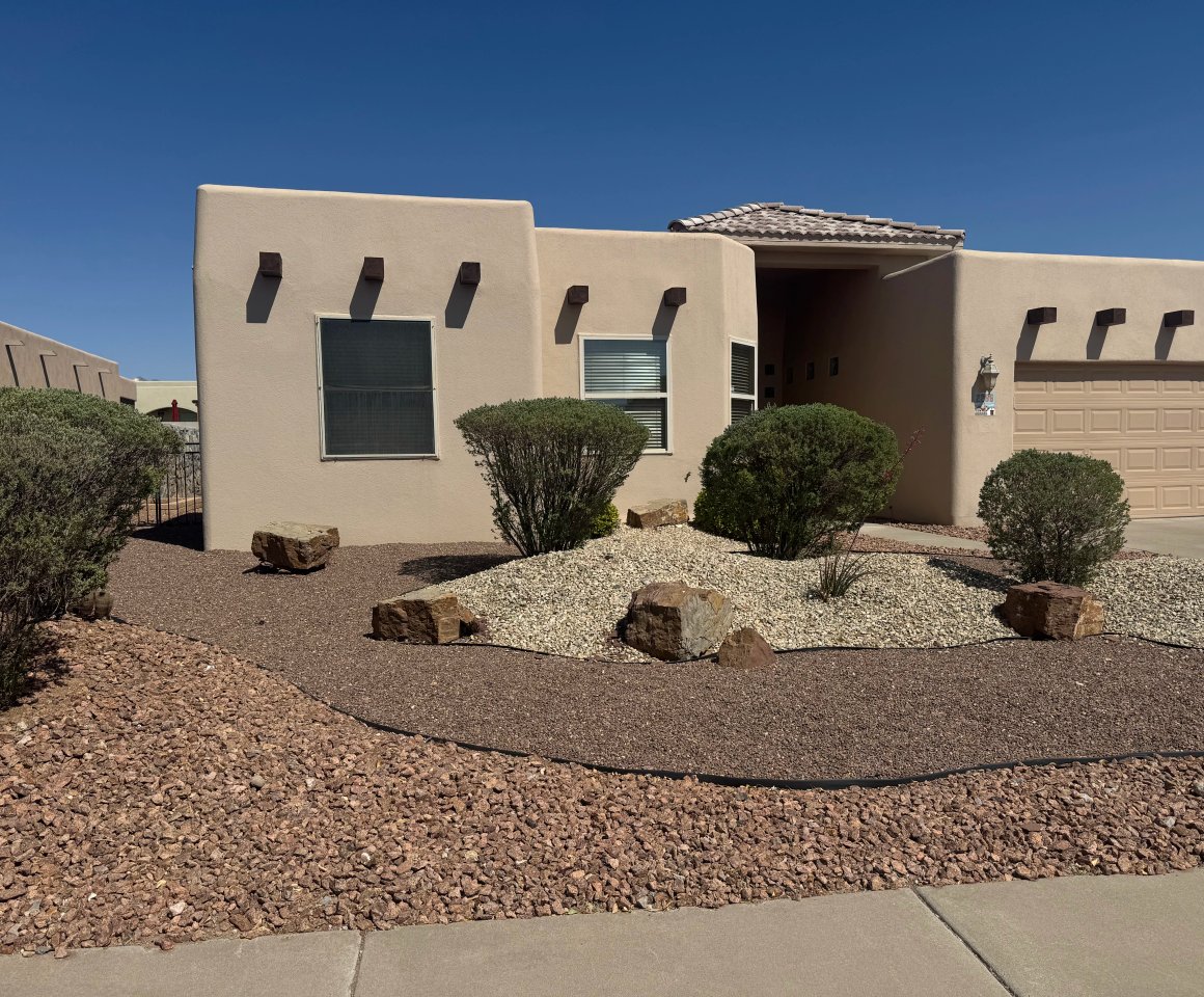 Drought-tolerant landscape project in a Mesilla Park neighborhood
