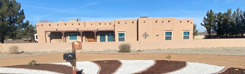 Brainard's Greenscapes desert landscape project in Las Cruces